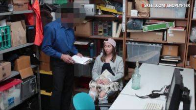 LP officer pounds teen thief's tight pussy in the store - sexu.com