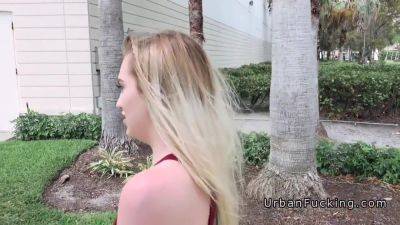 American Blonde Banged From Behind Outdoor - txxx.com - Usa