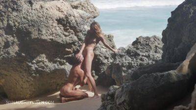 We Found A Secluded Place On The Beach To Have Sex - My Naughty - hotmovs.com