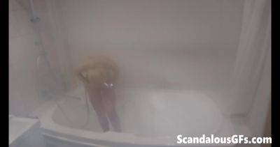 My hot teen exgirlfriend taking a revitalizing steam shower - txxx.com