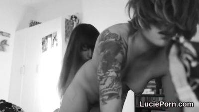 Amateur Lesbian Chicks Get Their Narrow Snatches Licked - hclips.com