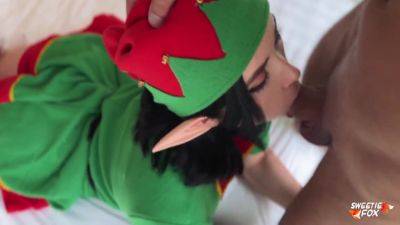 Gift From Christmas Elf - Hot Blowjob And Sex With Cum On Wet Pussy Pov - upornia.com