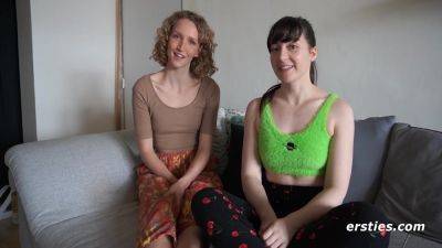 Domino Guides Serafina Through Her 1st Time With A Girl - hclips.com