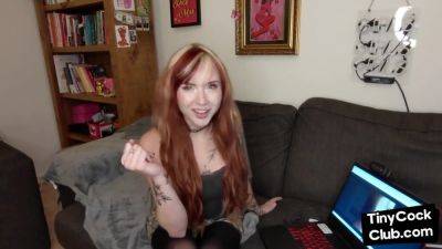 SPH solo inked gal talks dirty about pathetic small penises - hotmovs.com - Britain