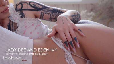 Eden Ivy - Eden Ivy's stunning Czech girlfriend scissor with her tattooed friend - sexu.com - Czech Republic - Canada