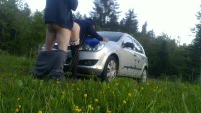 Bends Me On The Hood Of The Car And Fucks Me Like A Pig Part 1 - hclips.com