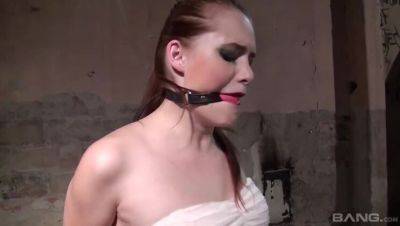 Denisa Heaven: A Redheaded Beauty in Bondage and Ball Gag - porntry.com