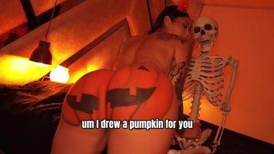 He Fucks My Pumpkin Ass Until He Comes In The Halloween Space - hclips.com