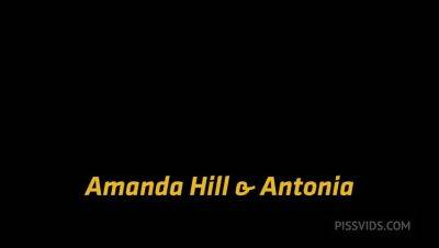 Antonia Sainz - Soaking Saran Wrap with Antonia Sainz,Amanda Hill by VIPissy - PissVids - hotmovs.com