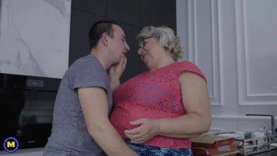 Curvaceous Grandma Babet with Large Breasts and Booty Gets Nailed! - porntry.com