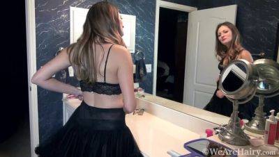 Vanessa Bush Pleasures Herself on Bathroom Counter with Lingerie - xxxfiles.com