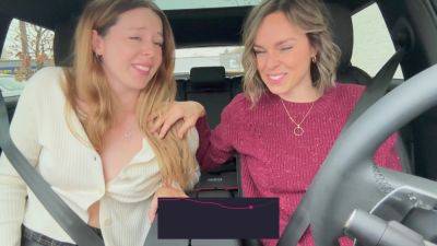 Nadia Foxx And Serenity Cox - And Take On Another Drive Thru With The Lushs On Full Blast! - hclips.com