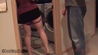 Cock Ninja In Step Brother Fucks Step Sister In The Laundry Room Classic - Winky Pussy - hclips.com