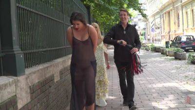 Kinky Brunette Love To Be Humiliated In Public - videooxxx.com