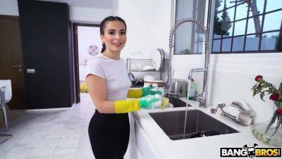 Ariana Van X: The Brunette Maid's Deep Cleaning - veryfreeporn.com