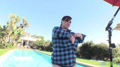 Lana Kendrick - Poolside Plaid 1 - hotmovs.com
