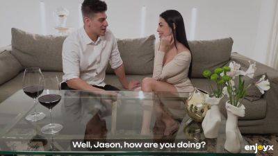 Sapphire LaPiedra - Jason Carrera - Sapphire Lapiedra, Jason Carrera And Sapphire Astrea In Friendly Asshole Of Welcomes The Hard Dick Of - hotmovs.com - Spain