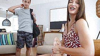 My stepaunts lets me creampie her mature MILF pussy - ah-me.com