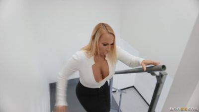 Stairwell Staredown With Alex Legend, Mellanie Monroe - Brazzers - hotmovs.com