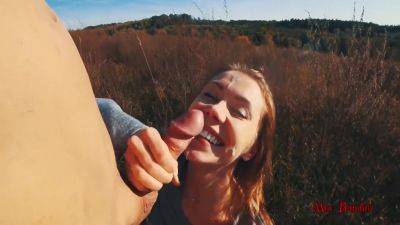 Passionate Fuck And Facial In The Fresh Air With Huge Cock - hclips.com