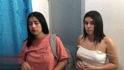 Latina Stepmom and Daughter Share Big Dick in Hotel Room - porntry.com