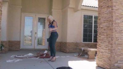 Blonde Stepmom With Big Milkings In A Pose Cancer And Fuck With A legal-age Co - hotmovs.com