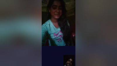 Today Exclusive -cute Desi Chick Showing Her Boobs And Pussy On Vc 7 - desi-porntube.com - India