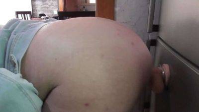 New - Hot Hispanic Big Ass Sister Plays with Huge Dildo in Kitchen - xxxfiles.com