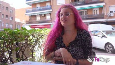 Big-Ass Rebeca Addams Gives a Blowjob to Her Horny Neighbor - porntry.com - Spain