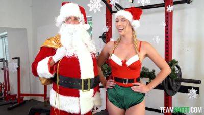 Kay Lovely - Workout With Santa - Kay Lovely - upornia.com