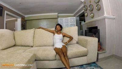 African Casting - Skinny Ebony Babe Discovers The Joys Of BWC Pounding - txxx.com