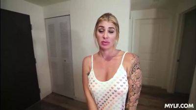 Lolly Dames - Ideal Motivation: Big-Busted Blonde MILF with Tattoos - Lolly Dames - xxxfiles.com