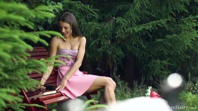 Evelina Darling - Evelina Darling's Outdoor Solo Adventure on Her Favorite Bench - porntry.com