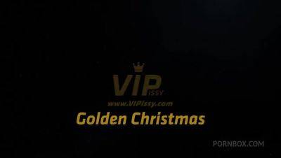 Rachel Evans - A Golden Christmas with Rachel Evans,Licky Lex by VIPissy - PissVids - hotmovs.com
