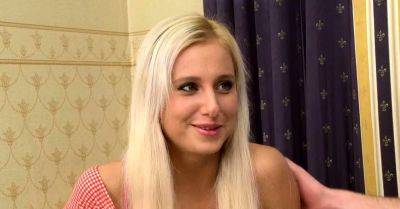 Cheerful russian blonde Germiona gets bonked - drtuber.com - Russia