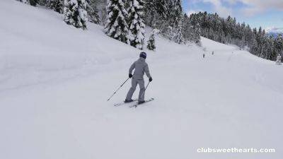 Let it Snow! Lebians Orgasm after Skiing by ClubSweethearts - hotmovs.com