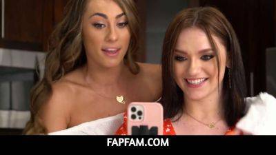 Gracie Gates - Gracie Gates & Mackenzie Mace share a steamy threesome in FapFam - Freeuse Teen Stepsister Threesome With Step - sexu.com - Usa
