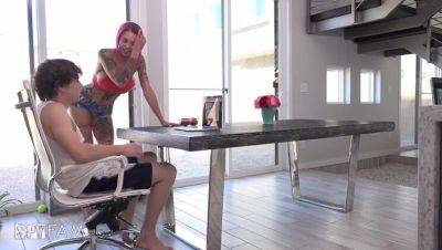Anna Belle - Anna Bell - Anna Bell Peaks - Step-Dad's Call: Stepson Gets Busy with Stepmom's Naughty Bits - porntry.com
