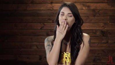 Gina Valentina - Brazilian Vixen Gina Valentina Submits to Rough BDSM Play with Toys - xxxfiles.com - Brazil