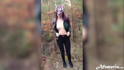Femfoxfury - Foxy Passionate Blowjob And Doggystyle Fuck In The Forest - upornia.com
