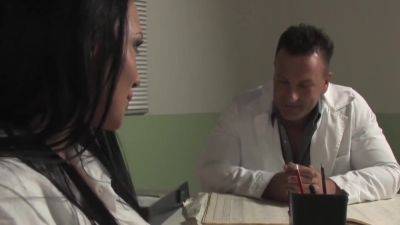The Slutty Nurse Gets Screwed In The Doctors Office - hotmovs.com