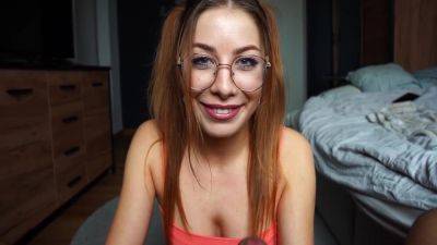 18 Years With Glasses And Red Lipstick Swallowed All Cum Pov - hclips.com