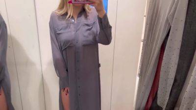 See Through Dresses Try On Haul In The Changing Room 18+ - upornia.com