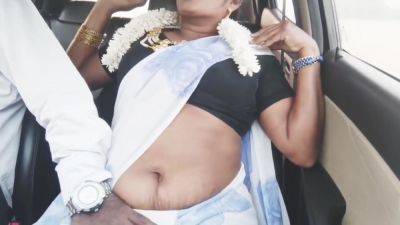 , , Car Sex Sexy Saree Aunty Stepson In Law Romantic Telugu Dirty Talks, వదన మరద దగలట - desi-porntube.com - India