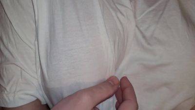 Wet Whitte T-shirt I Play With My Best Friends Big Natural Boobs - hclips.com