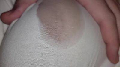 Wet Whitte T-shirt I Play With My Best Friends Big Natural Boobs - hclips.com