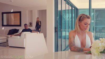 Isabelle Deltore - Stepdad's Dilemma: A Big-Titted Blonde Threesome with Isabelle Deltore - porntry.com