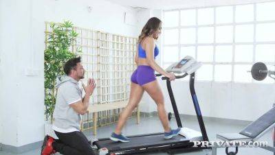 Briana Banderas - Gym Workout with Big Booty Briana - porntry.com - Russia