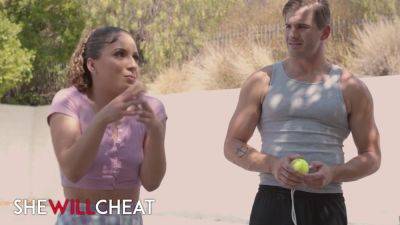 Watch Liv Revamped cheat on her hubby with her tennis instructor & moan in pleasure - sexu.com