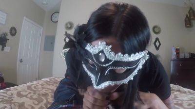 Milf Does A Little Dress-up Mask Blowjob - upornia.com